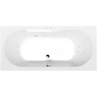 Polysan Levana Whirlpoolbad, 170x80x39cm, Active Hydro, chroom