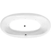 Polysan Stadium Whirlpoolbad, 190x95x46cm, Highline Hydro, chroom