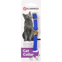 Flamingo Kattenhalsband Elastisch Blauw