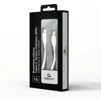 Gembird USB-C Kabel - USB 2.0 - 60W PD - Premium - 1,5 meter - Wit