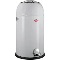 Wesco Kickmaster Prullenbak | Pedaalemmer | 33 Liter | Metaal - Grijs | Afvalemmer - Made in Germany