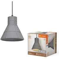 Ledvance Hanglamp Concrete Bim, dimbaar, alu / grijs / zink, Woon-/ Eetkamer, Beton, Jong wonen, hanglamp