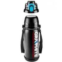 Graphite Reise-Thermoskanne Graphit GD04 0,8 l Schwarz