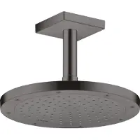 Hansgrohe Douche programma - Douchearm plafond, 10 cm, geborsteld zwart chroom 26437340