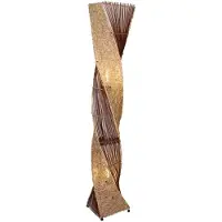 WORU Vloerlamp Marco, hout donker, Woon-/ Eetkamer, Hout, Design, vloerlamp hout