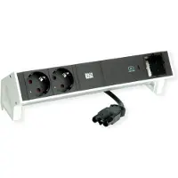 Bachmann DESK2 2xbeschermend contact USB C, USB Lader 60W 1xABD 0,2m GST18 wit