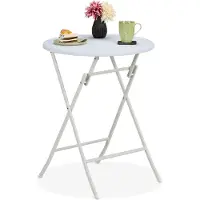 Relaxdays Buitenmeubel van rundervlees met rattanlook, wit