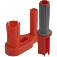 Raadhuis handafroller - voor stretchfolie - kunststof rood - RD-351196
