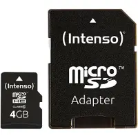 Intenso microSDHC Class 10 - Geheugenkaart 4GB - SD adapter