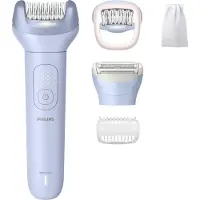 Philips Epilator Series 8000 - Draadloze Nat & Droog Elektrische Epilator en Ladyshave - Benen en Lichaam - 5 Accessoires- BRE709/00