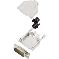 Encitech DTZK15-HDP26-W-K 6355-8012-02 D-sub male connectorset 180 ° Aantal polen: 26 Soldeerkelk 1 stuk(s)