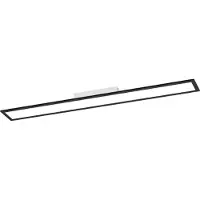 Eglo Moradillo LED Paneel - 119.5 x 14.5 cm - Zwart - Instelbaar wit licht (warm, neutraal en daglicht)