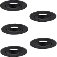 Eglo Set van 5 inbouwspots Barranco zwart Ø 9cm