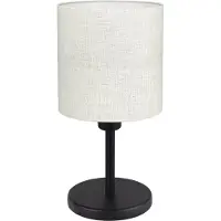 Eglo Tafellampje Montetto 1 zwart met witte kap