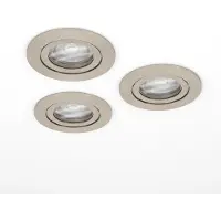 Eglo Set van 3 inbouwspots Barranco nikkel Ø 9cm - 4,5W - 4000K