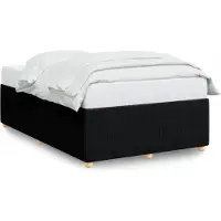 vidaXL Bedframe zonder matras 120x200 cm stof zwart