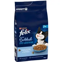 Felix Dubbel Zo Lekker Senior - Kip & Kalkoen - 4 x 4kg