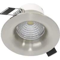 Eglo Set van 3 inbouwspots Saliceto nikkel
