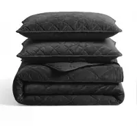 Sleeptime Velvet Lazy dekbed zonder overtrek incl. kussensloop - Zwart - 140x200