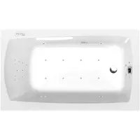 Polysan Lily Whirlpoolbad, 120x70x39cm, Highline Hydro-Air, chroom