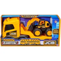 Teamsterz - JCB Tough Trucks Mega Transporter With 7 inch Excavator