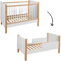 Bell Amy Meegroei Babybedje Ratata Offwhite Beech 60x120