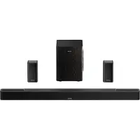 Ultimea 5.1.2 Draadloos Surround Sound-systeem voor tv, Dolby Atmos, soundbar met draadloze subwoofer, Skywave Series