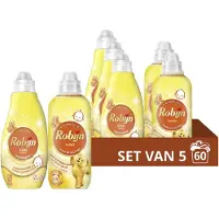 Robijn Perfect Match Wasmiddel en Wasverzachter Pakket - Zwitsal - 5 stuks - (60 Wasbeurten) - Voordeelverpakking