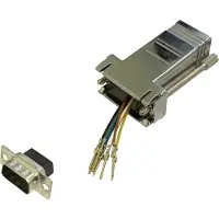 Bkl Electronic 10121111 Adapter D-sub stekker 9-polig - RJ45-bus 1 stuk(s) Single