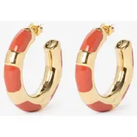 Sissy-Boy Gold plated oorbellen met strepen