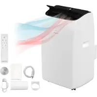 Inventum AC126WH Mobiele Airco - 12000 BTU Airconditioning - 4-in-1 - Koelen, Verwarmen, Ventilator, Ontvochtiger - Tot 105 m³ - Afdichtingskit - Wit