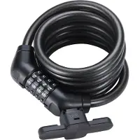 Bbb Cycling CodeGuard Cable - Fietsslot met Instelbare Code - Lengte: 180CM - Dikte: 12MM - Kabelslot voor Stadsfiets, RaceFiets & Mountainbike - BBL-101B