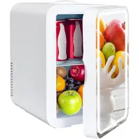 Core Skincare Fridge - Mini Koelkast 8 Liter – Met Spiegel en Verlichting - Mini Fridge - Gearrangeerd- ‎14x 11x 10cm; 620 g