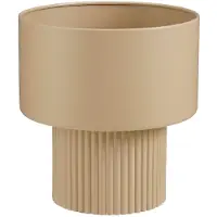 Mica Decorations Bloempot Op Voet Lux Bruin D 31,5 H 33 Cm