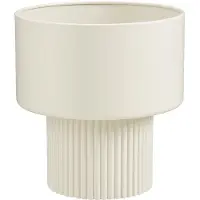 Mica Decorations Bloempot Op Voet Lux Wit D 31,5 H 33 Cm