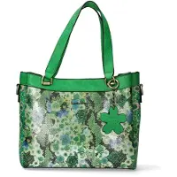 LAURA VITA Handtas donkerblauw / groen / lichtgroen / zwart