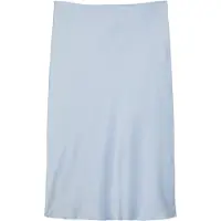 Calvin Klein Midirok van satijn met zijsplitten