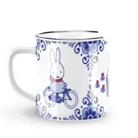Nijntje Mok souvenir blauw Ø8x7,5cm blauw Aardewerk Beker
