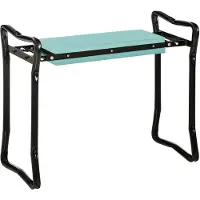 MODFU Kniebank - Opvouwbaar - Met Kussen - Staal - Zwart - 58 X 28 X 49 Cm - Max. 150 Kg