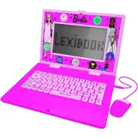 Lexibook Barbie Tweetalige educatieve laptop met 170 activiteiten (85 in elke taal) 6,7" scherm EN/FR