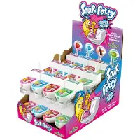 Basic Snoep Sour Potty Lolly Display 24 Stuks