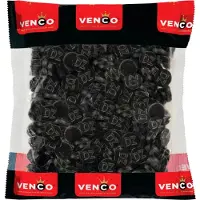 Venco dubbel zoute rondjes - zoute drop - 1000g