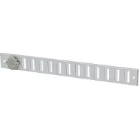 Sanivesk afsluitbaar schuifrooster aluminium geanodiseerd 37x4 cm