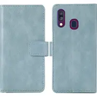 IMoshion Luxe Bookcase voor de Samsung Galaxy A40 - Lichtblauw