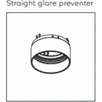 Kreon - Straight glare preventor, chroom, H30
