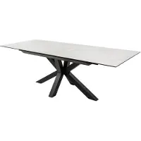 Invicta Eettafel ETERNITY 180-225 cm marmerlook keramiek met gehard glas - 6541218
