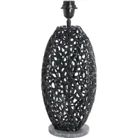 Invicta Tafellampframe LEAF 45 cm zwart zonder lampenkap - 42231