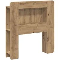 vidaXL Hoofdeinde Kast Artisanaal eiken 80 cm Geconstrueerd hout