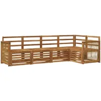 vidaXL Buiten bank set 4 st Naturel Massief Acacia Hout