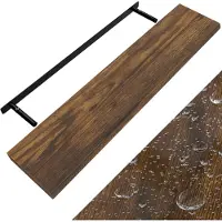 Casaria Wandplank Zwevend Donkere Eik MDF 110x23x3,8cm